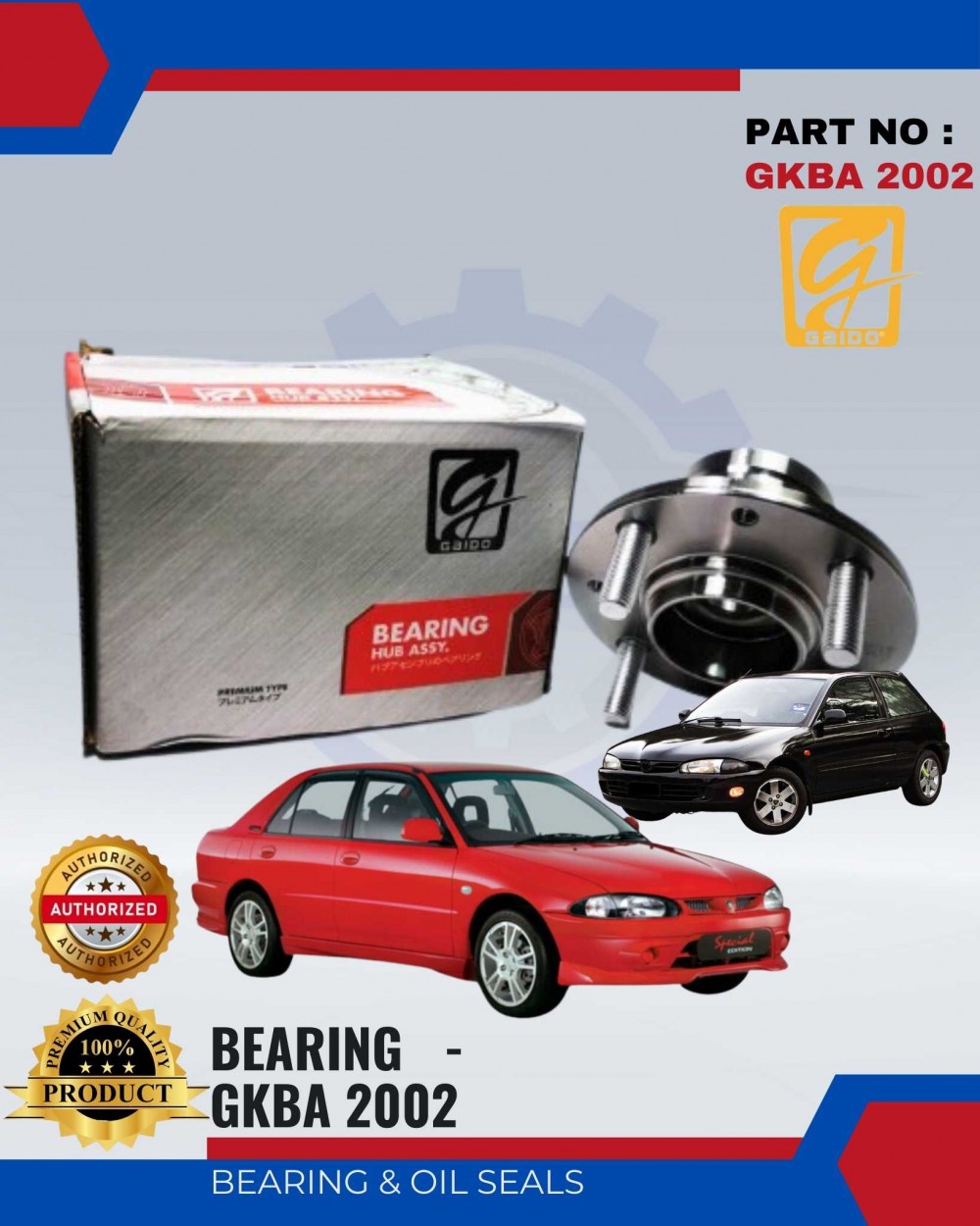 Gaido Rear Wheel Bearing Proton Wira Satria 1 3 Gkba 2002